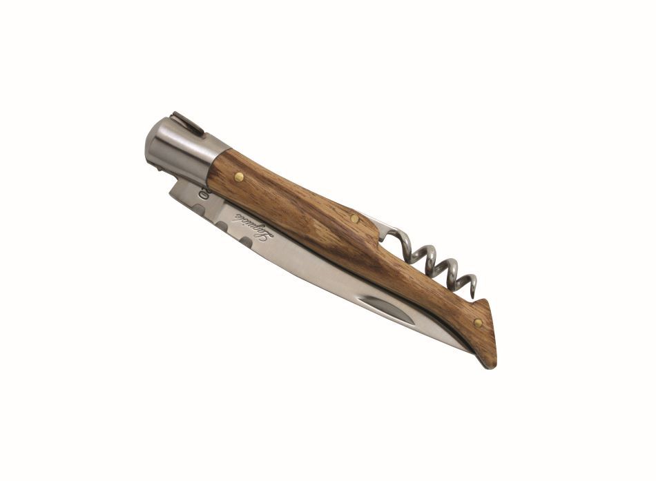 Laguiole Schweizer Taschenmesser – Multifunktional Mit Schwarzem Staminaholz-Griff